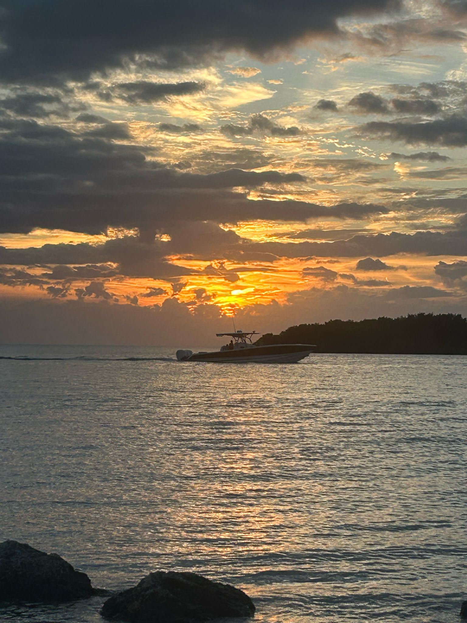 marathon Sunset by boat